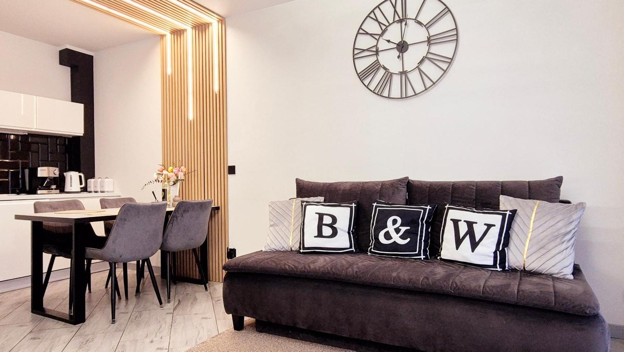 Apartament Black-White Mielno  Bilik gambar